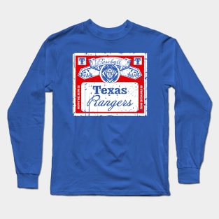 FRONT & BACK print Vintage Rangers Beer Long Sleeve T-Shirt